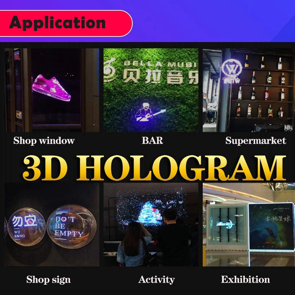 3D Hologram Fan WiFi Holographic Projector Display