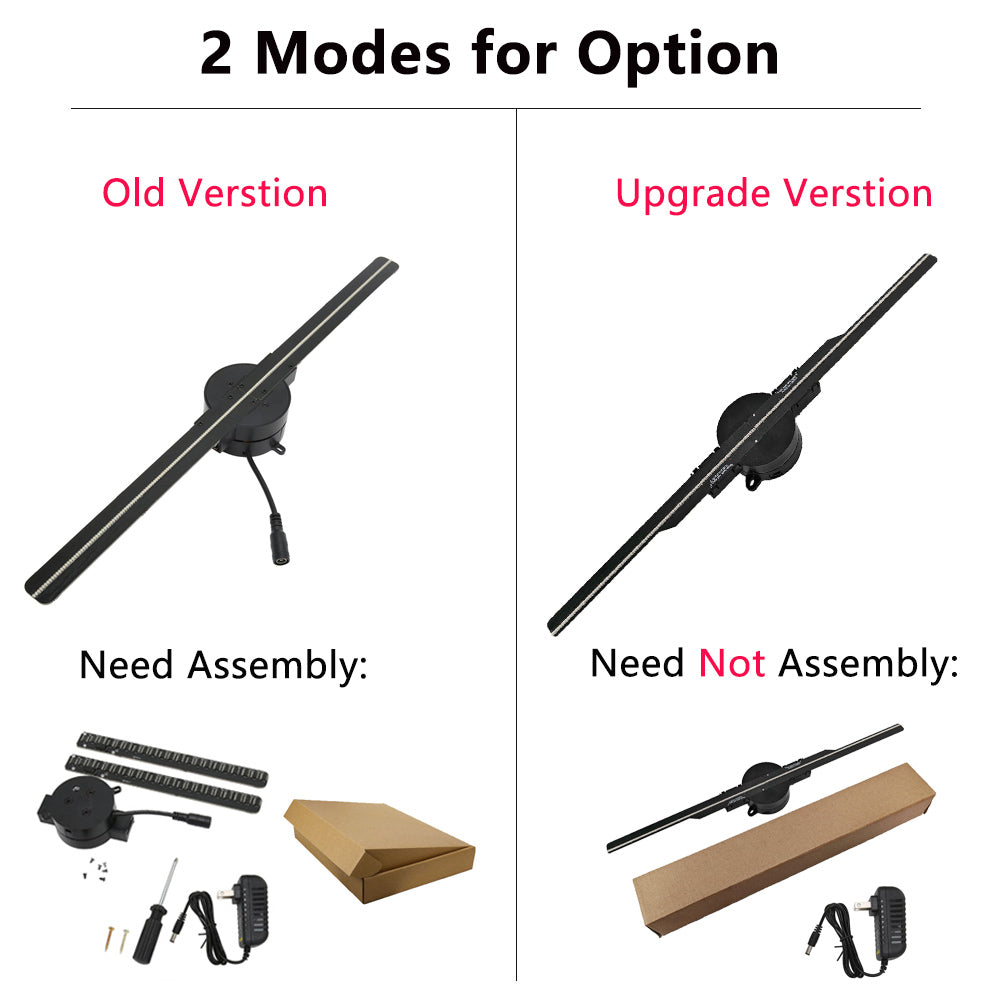 3D Hologram Fan WiFi Holographic Projector Display