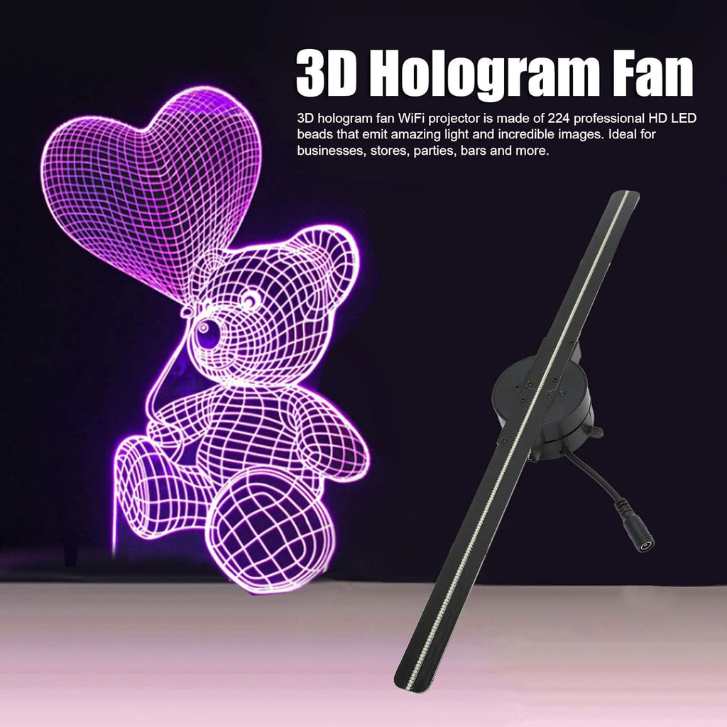 3D Hologram Fan WiFi Holographic Projector Display